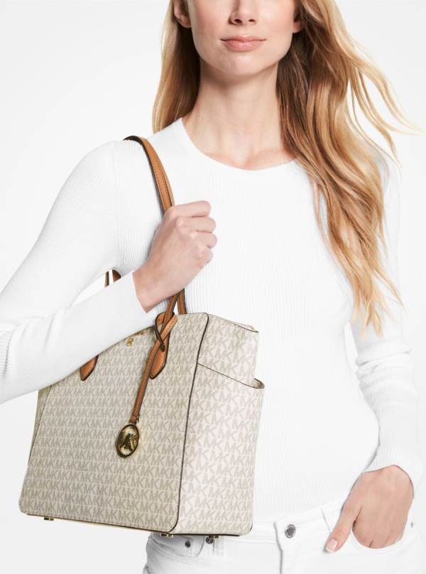 Damske Prenosná Taška Michael Kors Marilyn Medium Logo Hnedožltý Hnede - Kabelky Michael Kors Vypredaj | OXCPN-1560